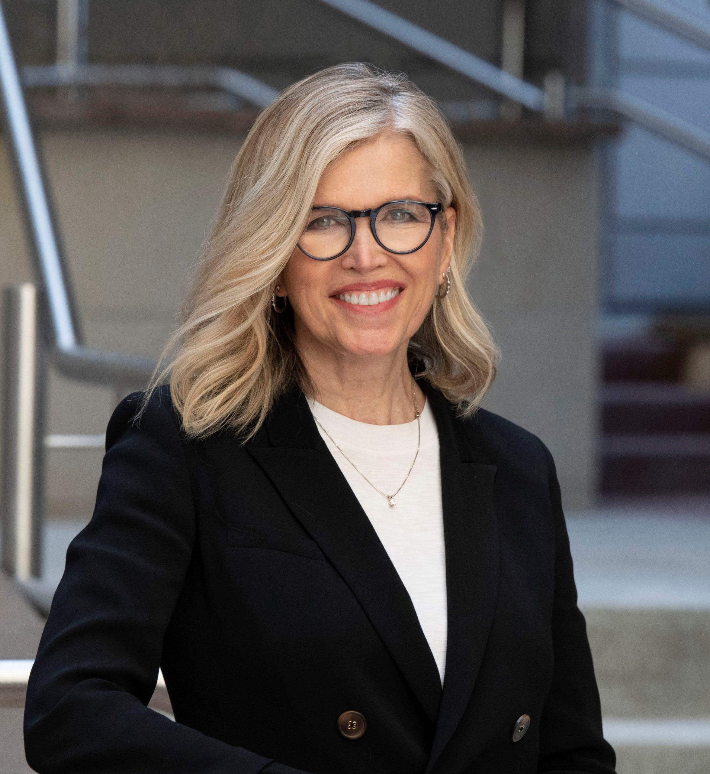 Outdoor headshot of CEO Lisa Grow